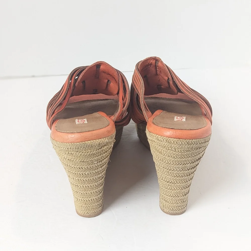UGG Orange leather Melinda Wedges - Picture 5 of 16